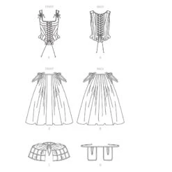 Patron - Corps Baleiné Et Paniers -Boutique De Cosplay patron corps baleine et paniers 4