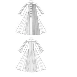 Patron Manteau Médieval -Boutique De Cosplay patron manteau medieval 4