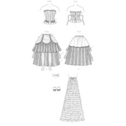 Patron Robe De Cabaret -Boutique De Cosplay patron robe de cabaret 4