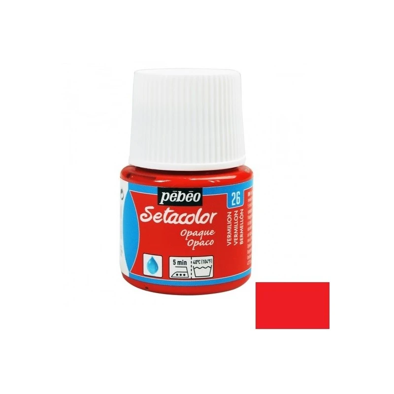 Peinture Textile - Vermillon 3 Peinture Textile - Vermillon